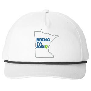 Bring Ya Ass To Mn Snapback Five-Panel Rope Hat