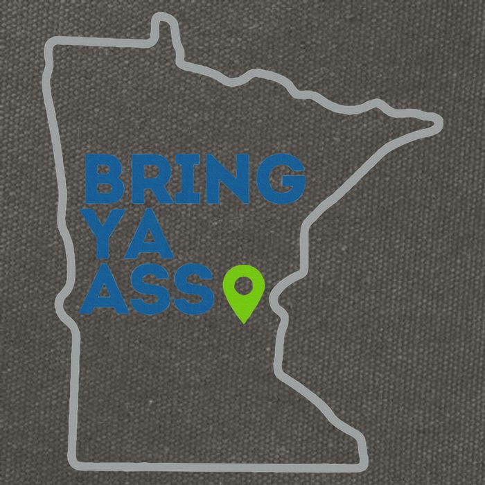 Bring Ya Ass To Mn Cotton Canvas Backpack