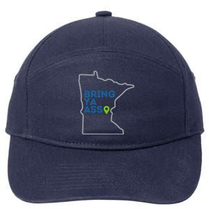 Bring Ya Ass To Mn 7-Panel Snapback Hat