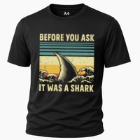 Before Your Ask It Was A Shark Funny Amputation Surgery Performance Shirt