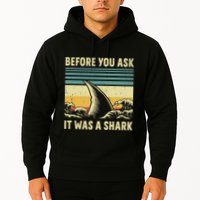 Before Your Ask It Was A Shark Funny Amputation Surgery Hoodie