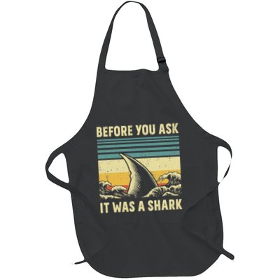 Before Your Ask It Was A Shark Funny Amputation Surgery Apron