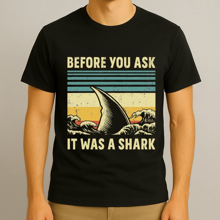 Before Your Ask It Was A Shark Funny Amputation Surgery T-Shirt