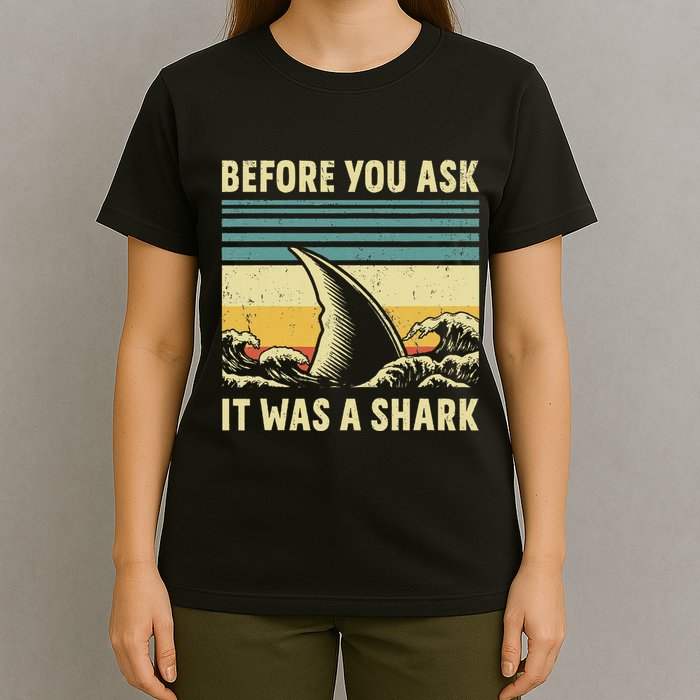 Before Your Ask It Was A Shark Funny Amputation Surgery T-Shirt