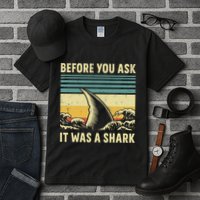 Before Your Ask It Was A Shark Funny Amputation Surgery Tall T-Shirt
