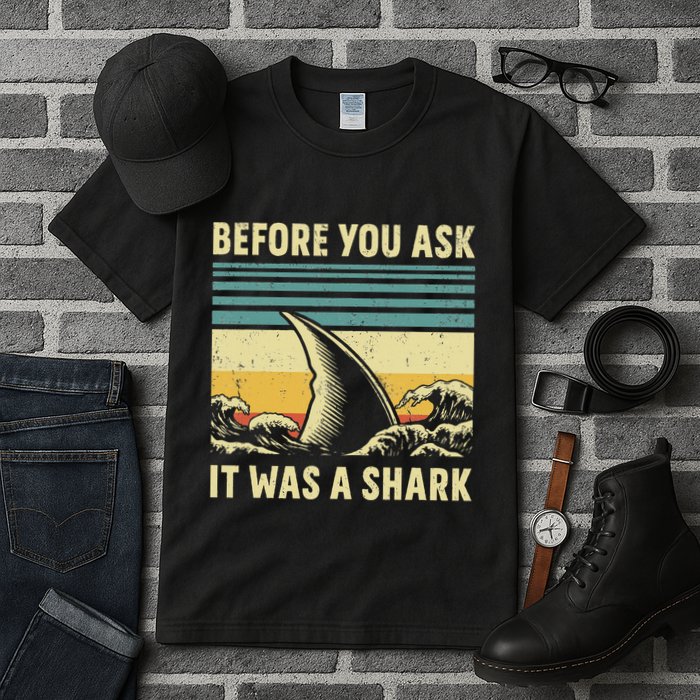 Before Your Ask It Was A Shark Funny Amputation Surgery Tall T-Shirt