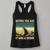 Before Your Ask It Was A Shark Funny Amputation Surgery Womens Tank Top