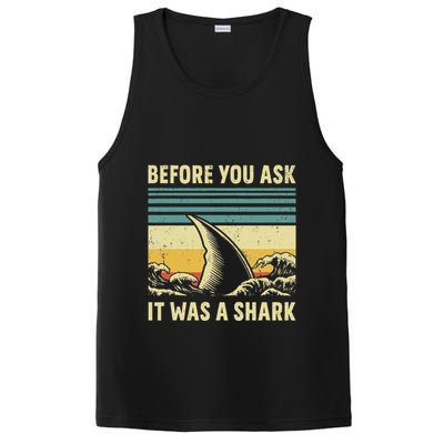 Before Your Ask It Was A Shark Funny Amputation Surgery PosiCharge Competitor Tank