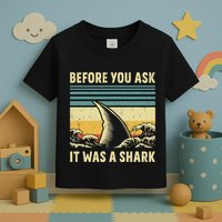 Before Your Ask It Was A Shark Funny Amputation Surgery Toddler T-Shirt