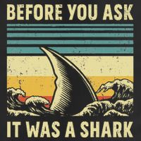 Before Your Ask It Was A Shark Funny Amputation Surgery Microfiber Hand Towel