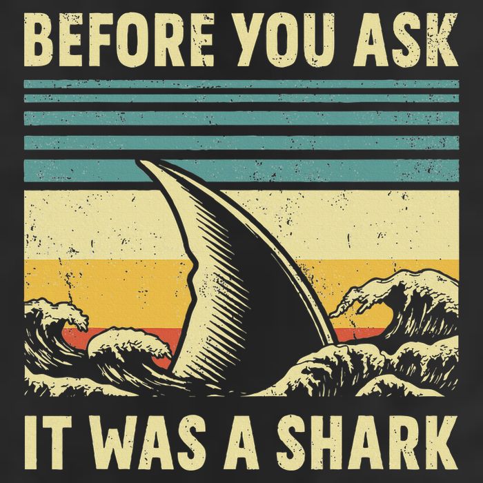 Before Your Ask It Was A Shark Funny Amputation Surgery Microfiber Hand Towel