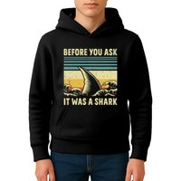 Before Your Ask It Was A Shark Funny Amputation Surgery Kids Hoodie