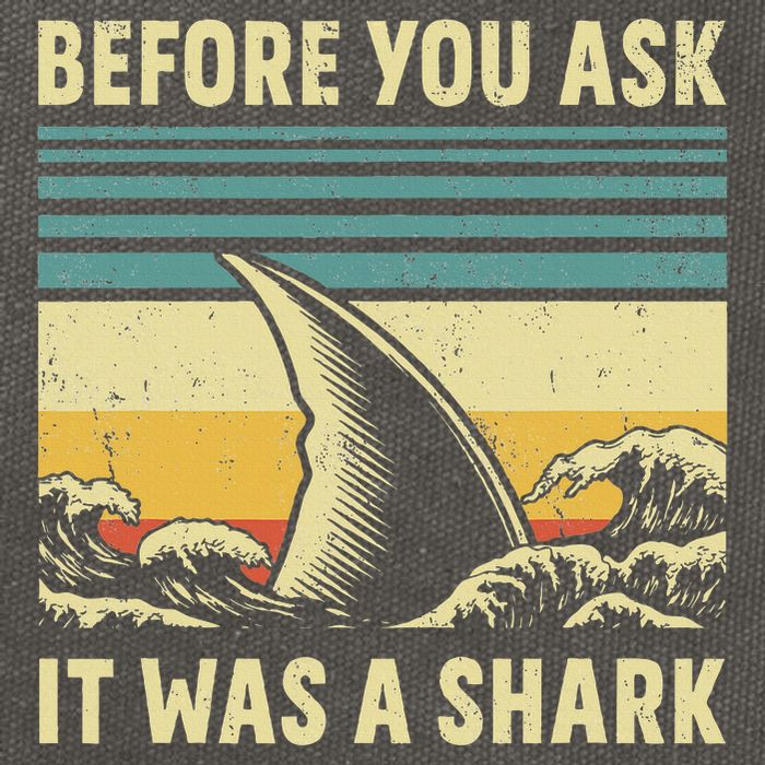 Before Your Ask It Was A Shark Funny Amputation Surgery Cotton Canvas Backpack