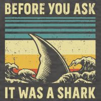 Before Your Ask It Was A Shark Funny Amputation Surgery Vector Backpack