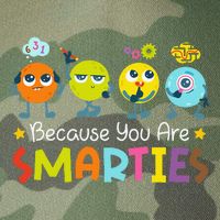 Because You Are Smarties Test Day Teacher Testing Day Exam Legacy Tie Dye Trucker Hat