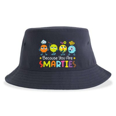Because You Are Smarties Test Day Teacher Testing Day Exam Sustainable Bucket Hat