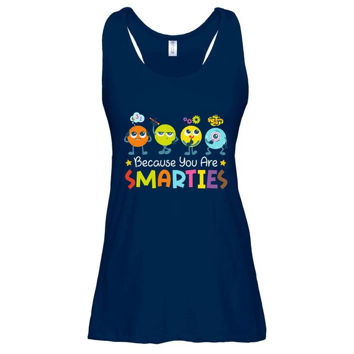 Because You Are Smarties Test Day Teacher Testing Day Exam Ladies Essential Flowy Tank