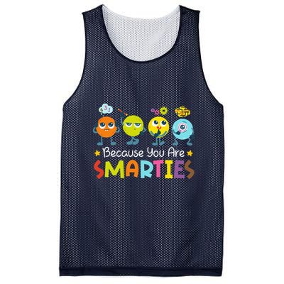 Because You Are Smarties Test Day Teacher Testing Day Exam Mesh Reversible Basketball Jersey Tank