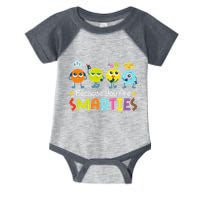 Because You Are Smarties Test Day Teacher Testing Day Exam Infant Baby Jersey Bodysuit