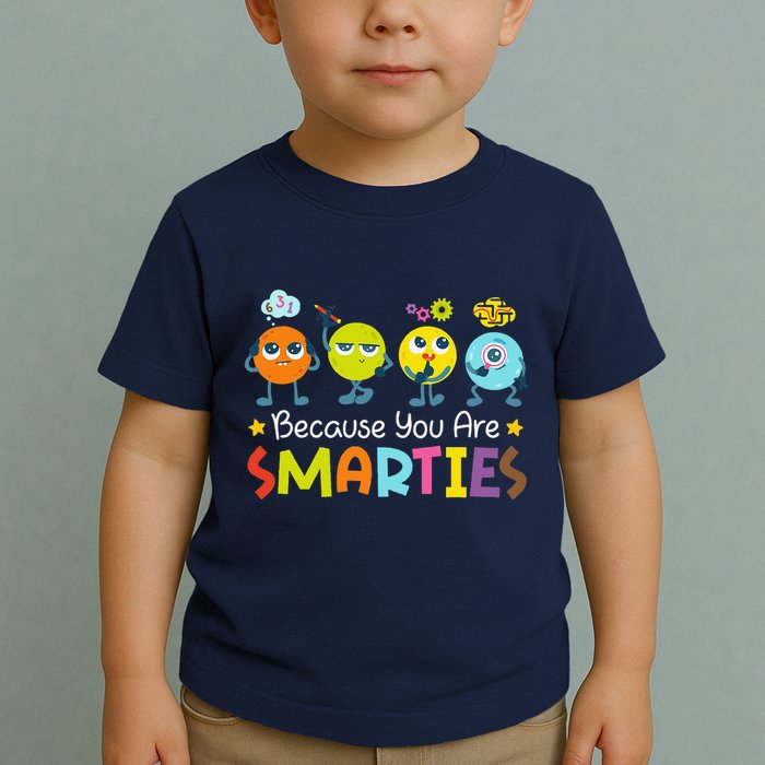 Because You Are Smarties Test Day Teacher Testing Day Exam Toddler T-Shirt