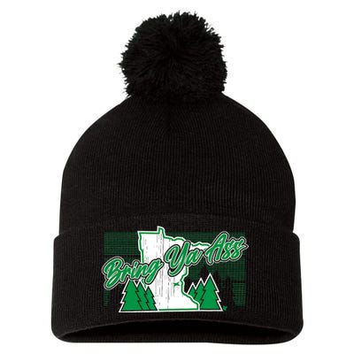 Bring Ya Ass Minnesota Basketball Pom Pom 12in Knit Beanie