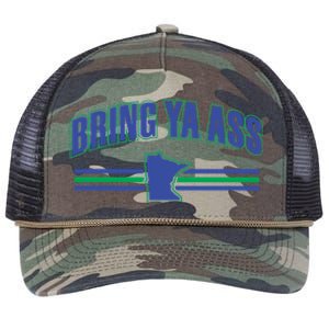 Bring Ya Ass To Minnesota Retro Rope Trucker Hat Cap