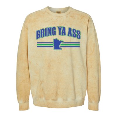 Bring Ya Ass To Minnesota Colorblast Crewneck Sweatshirt