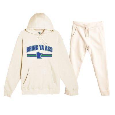 Bring Ya Ass To Minnesota Premium Hooded Sweatsuit Set