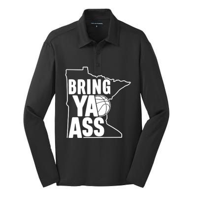 Bring Ya Ass Silk Touch Performance Long Sleeve Polo