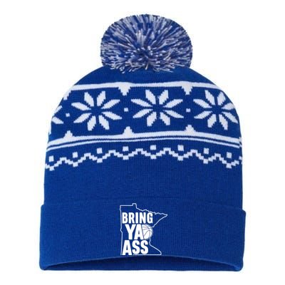 Bring Ya Ass USA-Made Snowflake Beanie