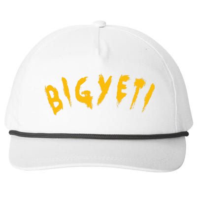 Big Yeti Snapback Five-Panel Rope Hat