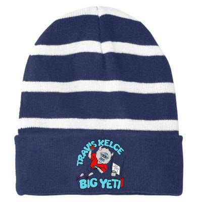 Big Yeti Striped Beanie with Solid Band