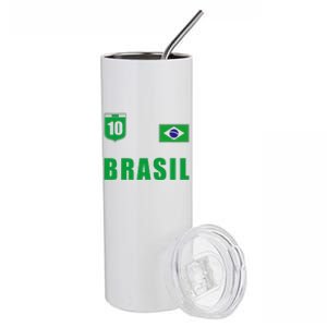 Brasil Yellow Brazil Stainless Steel Tumbler