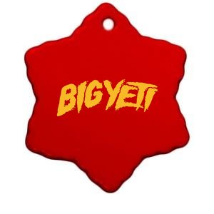 Big Yeti Ceramic Star Ornament