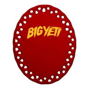 Big Yeti Ceramic Oval Ornament