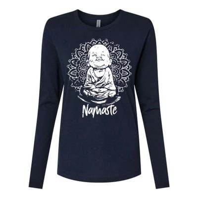 Buddha Yoga Womens Cotton Relaxed Long Sleeve T-Shirt