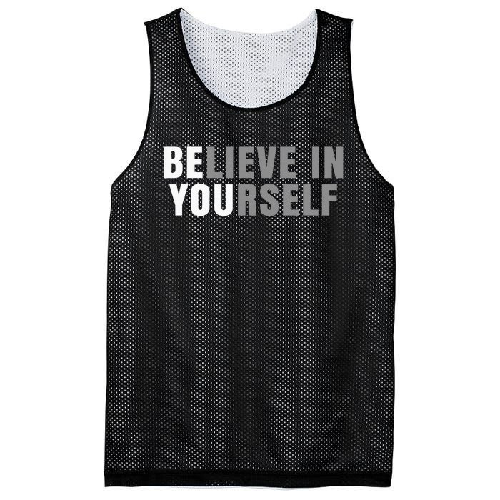 Be You Believe In Yourself Positive Message Quotes Sayings Mesh Reversible Basketball Jersey Tank