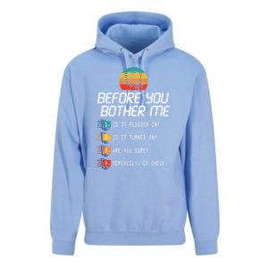 Before You Bother Me Funny Tech Support Cute Gift Techies Day Gift Unisex Surf Hoodie