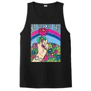 Be You Be Free Bisexual Pride PosiCharge Competitor Tank