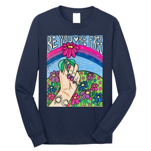 Be You Be Free Bisexual Pride Long Sleeve Shirt