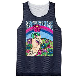 Be You Be Free Bisexual Pride Mesh Reversible Basketball Jersey Tank