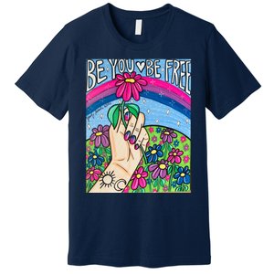 Be You Be Free Bisexual Pride Premium T-Shirt