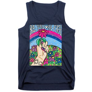 Be You Be Free Bisexual Pride Tank Top