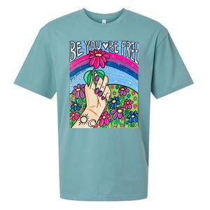 Be You Be Free Bisexual Pride Sueded Cloud Jersey T-Shirt