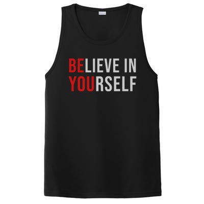 Be You Believe In Yourself Positive Quote Affirmation PosiCharge Competitor Tank