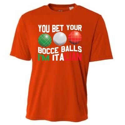 Bet Your Bocce Ball Gift Cooling Performance Crew T-Shirt