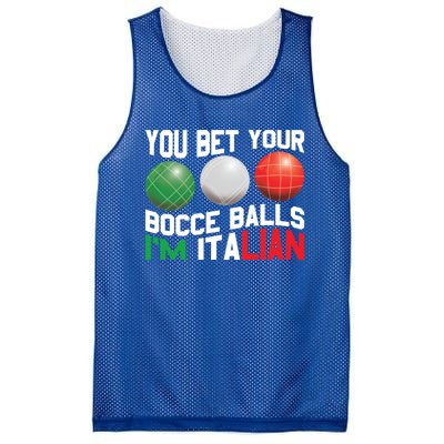 Bet Your Bocce Ball Gift Mesh Reversible Basketball Jersey Tank