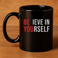 Be You Believe In Yourself Positive Quote Affirmation 11oz C Handle Ceramic Mug