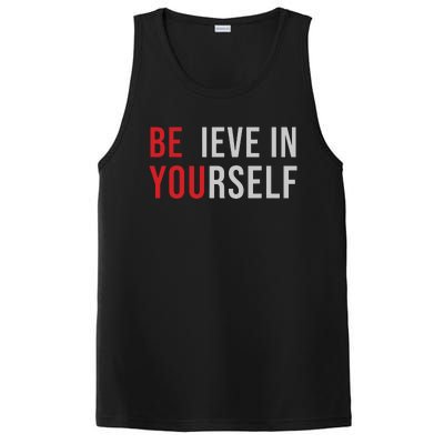 Be You Believe In Yourself Positive Quote Affirmation PosiCharge Competitor Tank