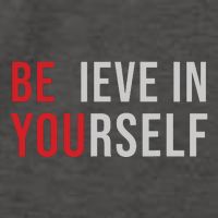 Be You Believe In Yourself Positive Quote Affirmation Vector Backpack